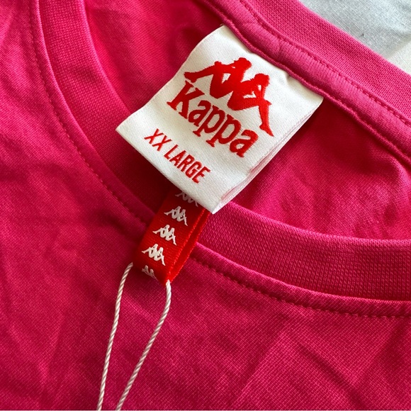 KAPPA PINK Unisex 2x Short Sleeve T Shirt AUTHENTIC PAROO 314155EW B1X - Picture 4 of 6